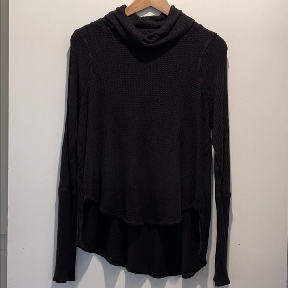 Free People Cowl Neck Tee
